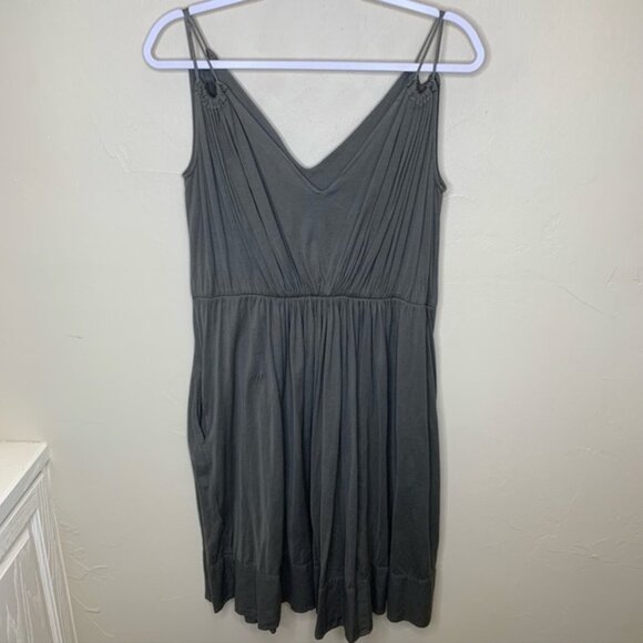 Tomas Maier Cotton V-Neck Tank Dress with Pockets - Picture 1 of 9